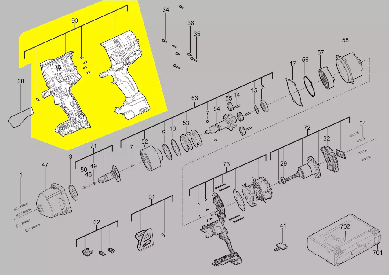 coquille réf. 4931465334 Milwaukee